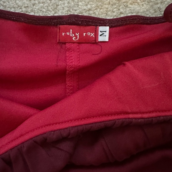 Ruby Rox Red Layered Mesh Dress. - Picture 7 of 16